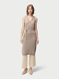 Gobi Cashmere Women's V-neck Silk Cashmere Dress
