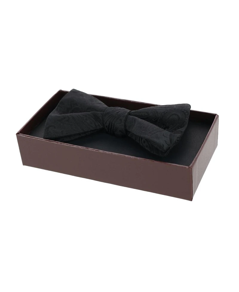 Trafalgar Men's Banbury Tone on Paisley Silk Bow Tie