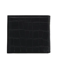 Trafalgar Men's Esteban Croco Embossed Leather 8 Slot Bi-Fold Wallet