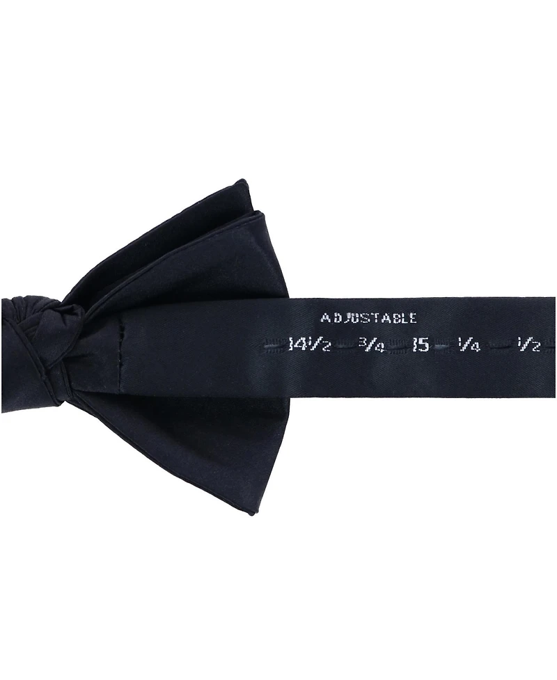 Trafalgar Men's Sutton Solid Color Silk Brace and Bow Tie Combo