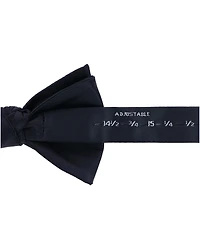 Trafalgar Men's Sutton Solid Color Silk Brace and Bow Tie Combo