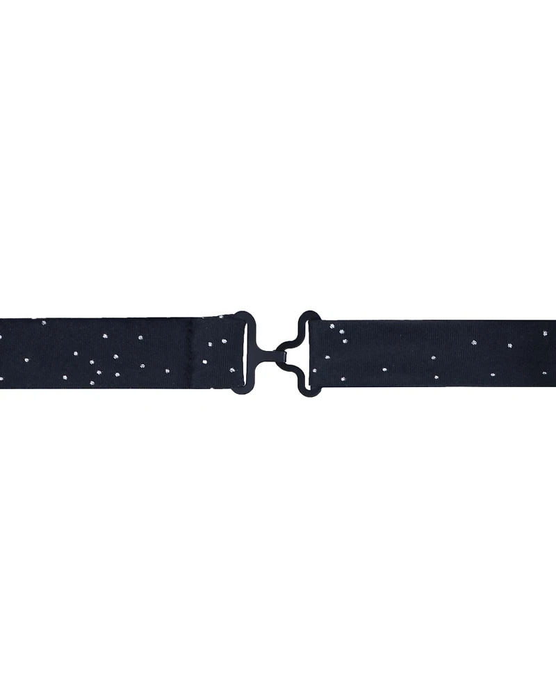 Trafalgar Men's Mystere Metallic Star Light Silk Bow Tie