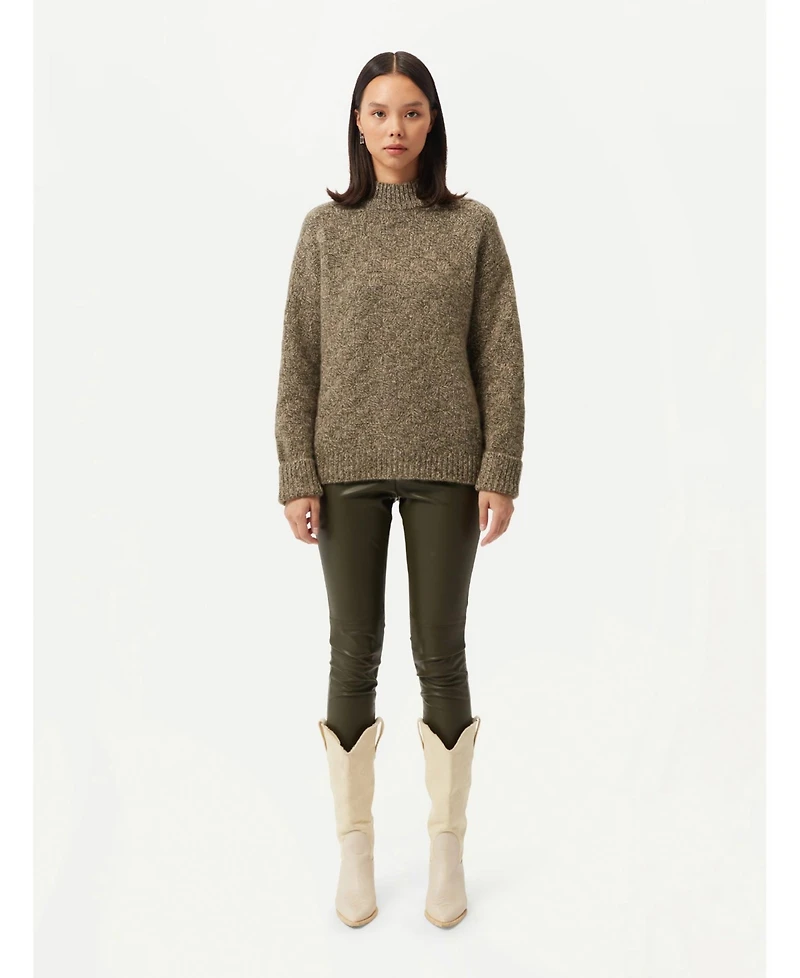 Gobi Cashmere Women's Basket-Weave Sweater
