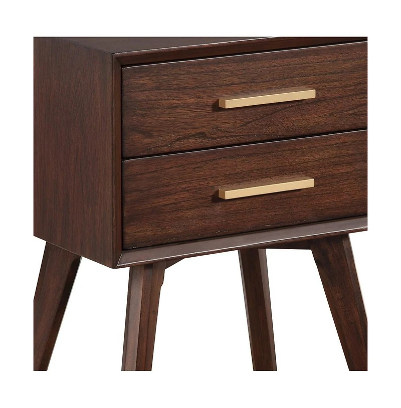 2-Drawer Nightstand for Bedroom Storage and Organization