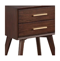 2-Drawer Nightstand for Bedroom Storage and Organization