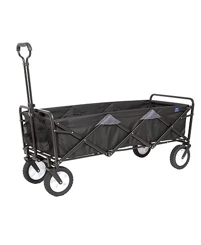 Mac Sports Xtender 52" Extra Long Collapsible Utility Storage Wagon Cart, Black