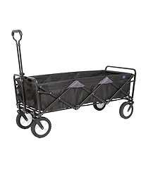 Mac Sports Xtender 52" Extra Long Collapsible Utility Storage Wagon Cart, Black
