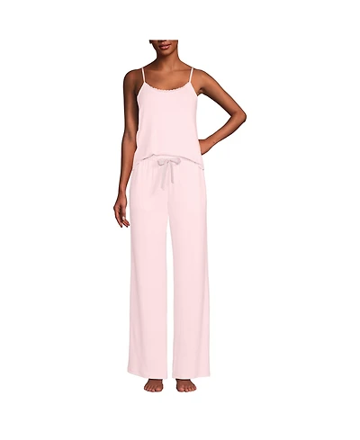 Lands' End Women's Pointelle 2 Piece Pajama Set