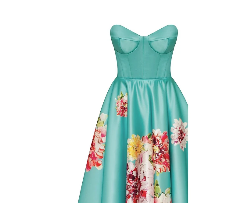 Milla Women's Playful floral midi dress with bow