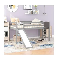 Loft Bed with Slide and Chalkboard – Perfect for Creative Play & Sleep