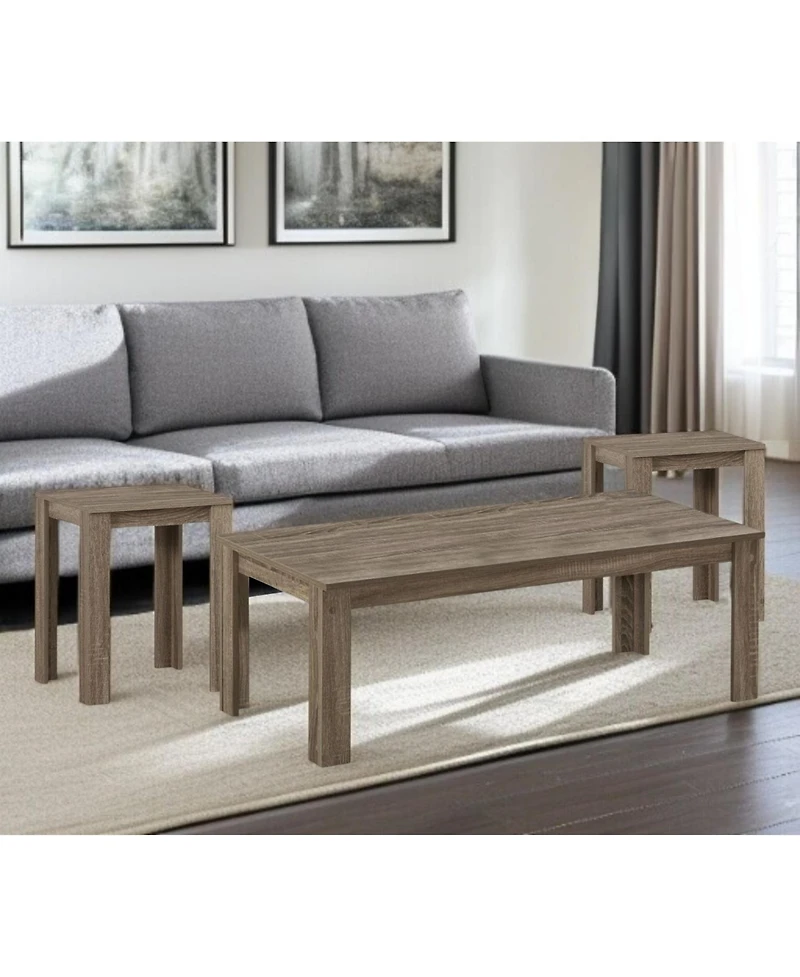 Set of Three Nesting Coffee Tables – Versatile and Sleek