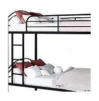Heavy Duty Metal Bunk Bed with Noise-Free Design for Small Spaces