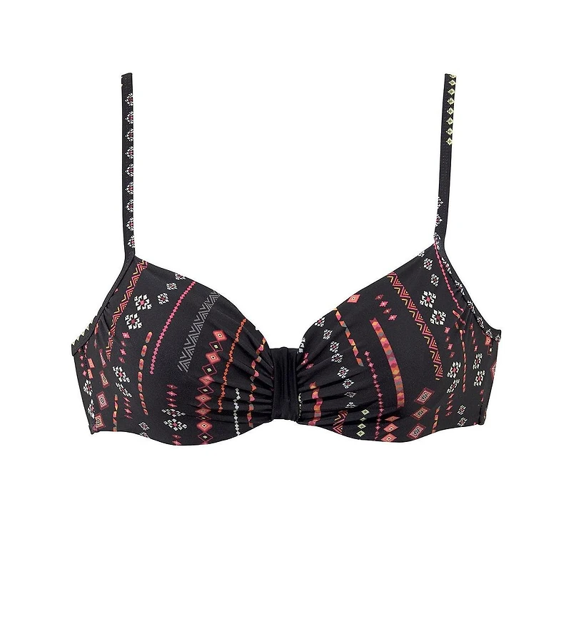 Lascana Women's Boho Print Underwire Bikini Swimsuit Top