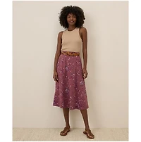 Pact Women's Organic Cotton Fit & Flare Midi Skirt