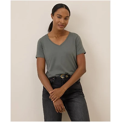 Pact Women's Softspun V-Neck Tee