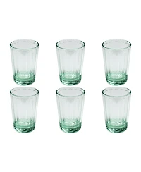 Abode Homewares Panel Goblet Glasses, Set of 6