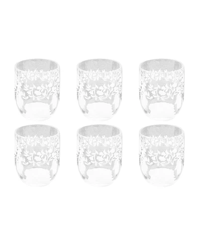 Abode Homewares Stax Optic Twist Jumbo Glasses, Set of 6