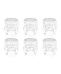 Abode Homewares Stax Optic Twist Jumbo Glasses, Set of 6