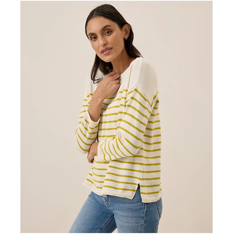 Pact Women's Organic Cotton Classic Fine Knit Wide Neck Sweater