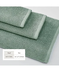 Linery & Co. Cotton Textured 4-Piece Bath Towel Set