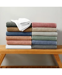 Linery & Co. Cotton Textured 12-Piece Washcloth Set