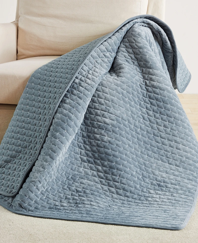 Levtex Velvet Stitch Reversible Quilted Throw, 50" x 60"
