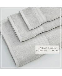 Linery & Co. Quick-Drying Cotton 4-Piece Bath Towel Set