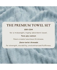 Linery & Co. Luxury 100% Combed Cotton 6-Piece Bath Towel Set