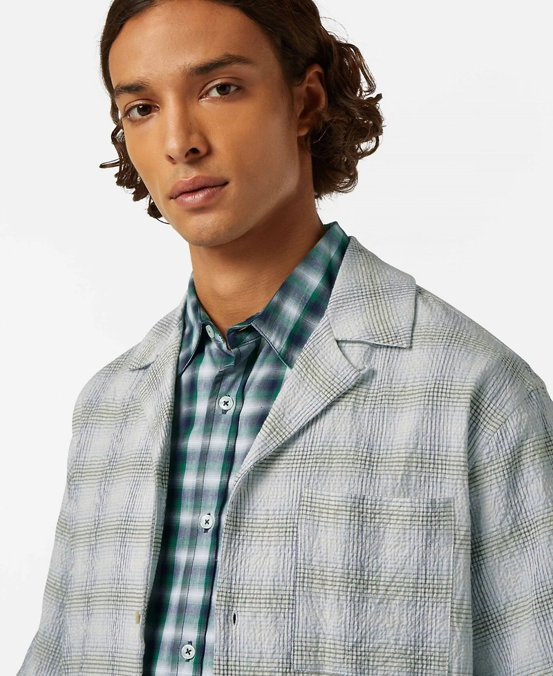 Scotch & Soda Men's Checked Short Sleeve Shirt