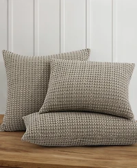 Levtex Mills Waffle Textured Decorative Pillow, 14" x 18"