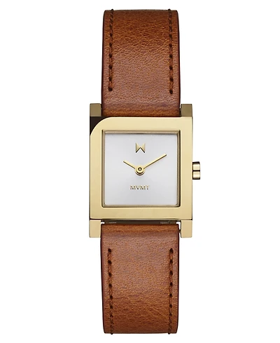 Mvmt Women's Marquee Square Brown Leather Strap Watch, 22mm