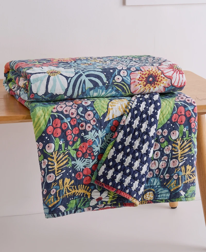 Levtex Night Garden Reversible Quilted Throw, 50" x 60"