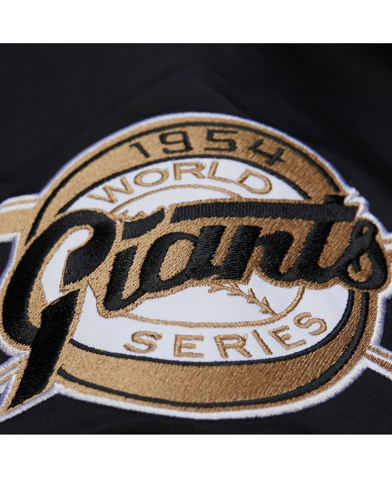 Mitchell & Ness Men's Willie Mays Black San Francisco Giants Legends Collection Vintage Satin Full-Snap Jacket