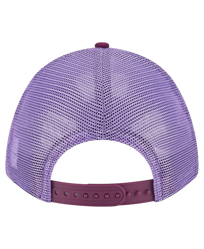 New Era Men's Purple Scooby-Doo Tonal 9FORTY Adjustable Trucker Hat