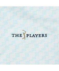 Under Armour Men's Light Blue The Players Drive Clubhouse Grid Polo Shirt