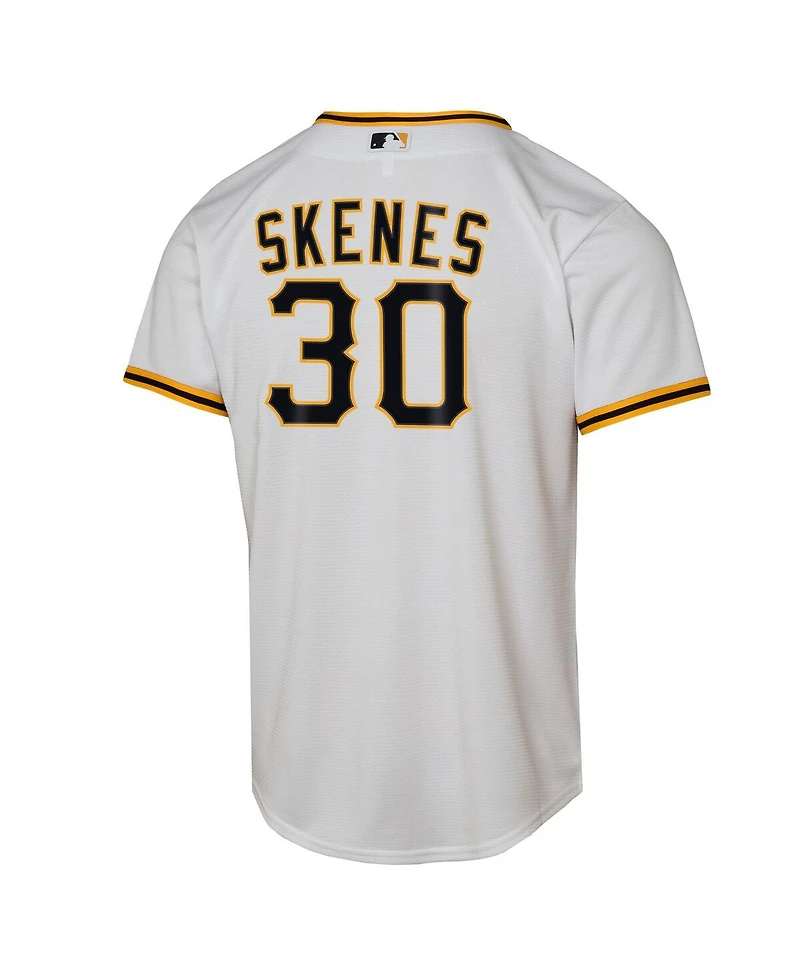 Nike Big Boys and Girls White Paul Skenes Pittsburgh Pirates Home Replica Player Jersey