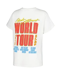 Daydreamer Women's White Rod Stewart 1978/79 World Tour Graphic T-Shirt