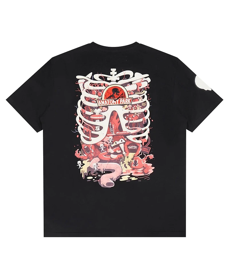 Freeze Max Men's Black Rick And Morty Anatomy Park T-Shirt