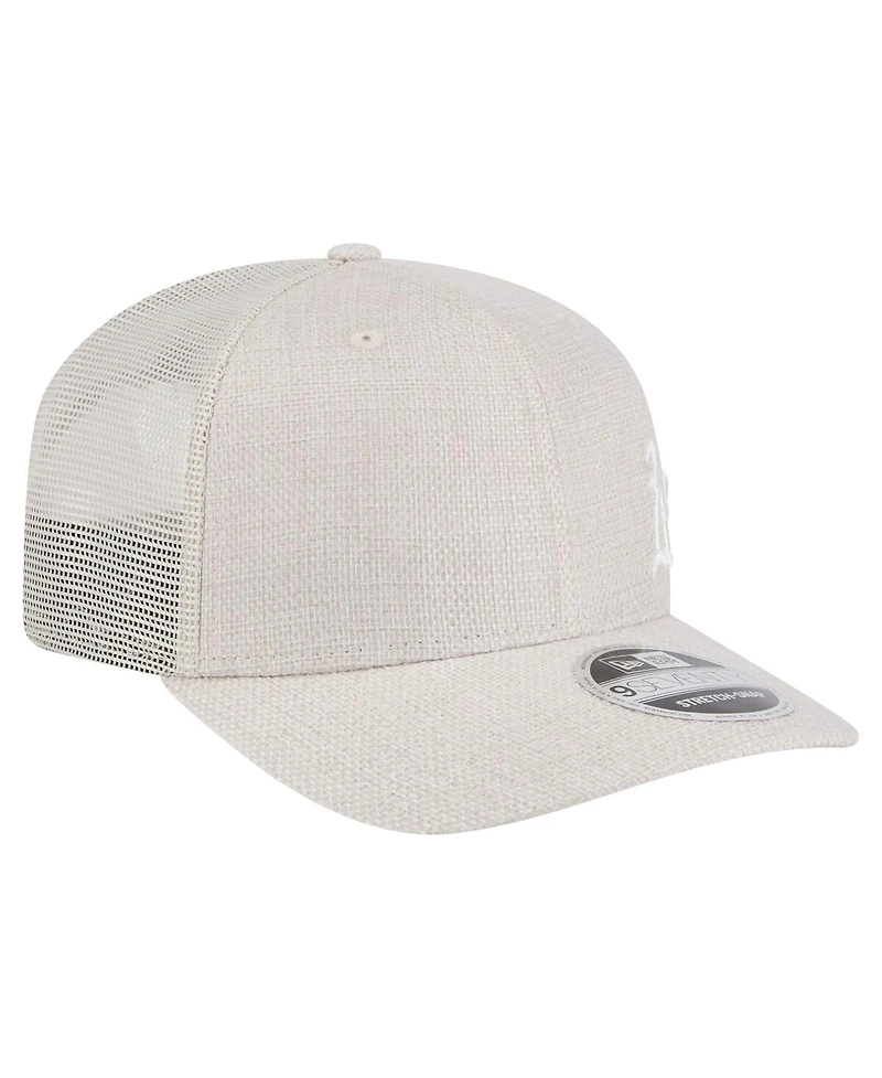New Era Men's Light Beige Athletics Flawless 9SEVENTY Stretch Snap Hat