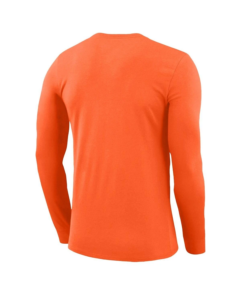 Nike Men's Orange Oklahoma State Cowboys Basketball Shootaround Long Sleeve T-Shirt