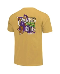 Image One Men's and Women's Gold Lsu Tigers Mardi Gras Hyper Local Comfort Colors T-Shirt