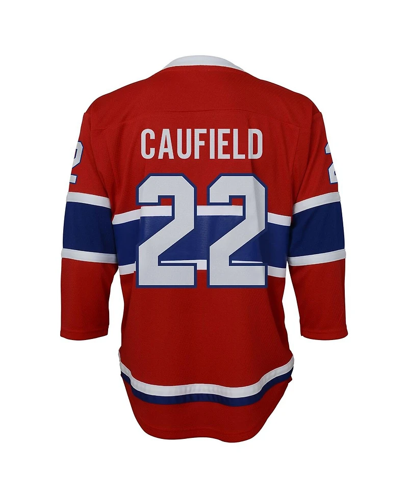Outerstuff Big Boys and Girls Cole Caufield Red Montreal Canadiens Home Replica Player Jersey