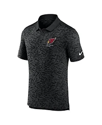 Nike Men's Black Arizona Cardinals Pique Fashion Performance Polo Shirt