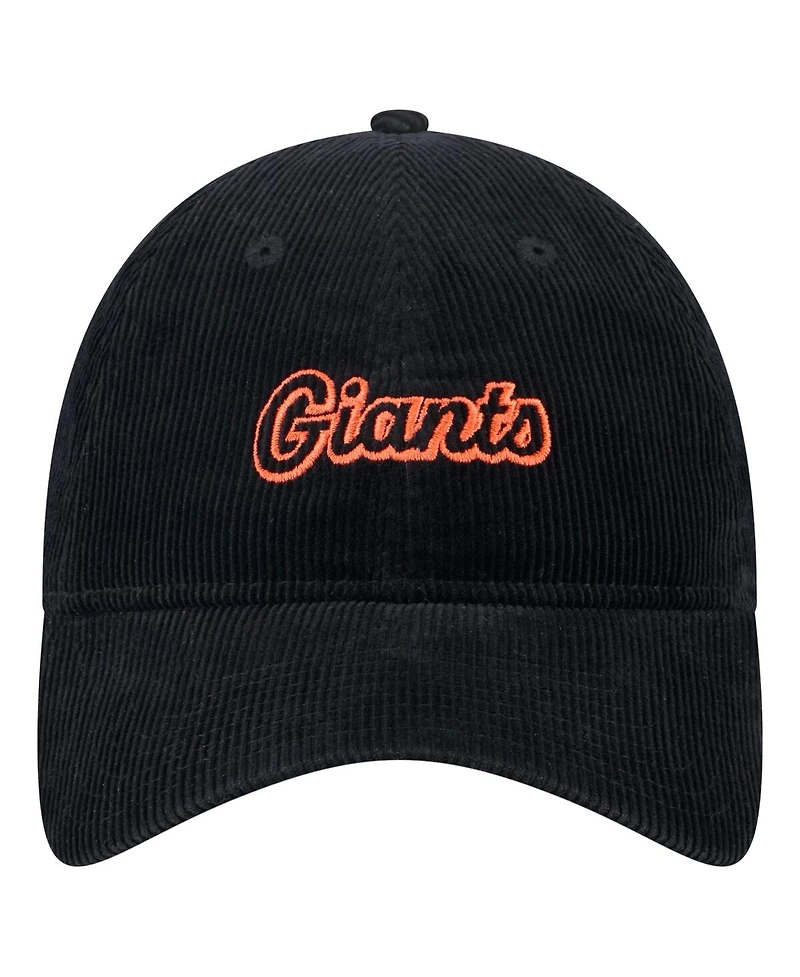 New Era Women's Black San Francisco Giants Corduroy 9TWENTY Adjustable Hat