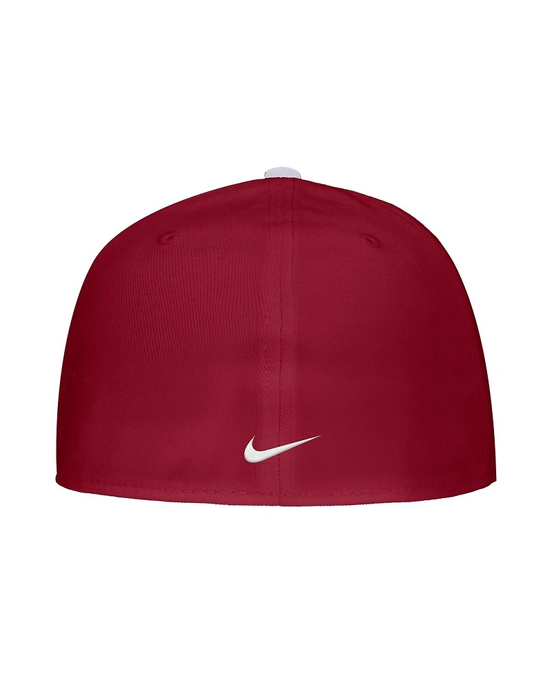 Nike Men's Crimson Washington State Cougars On-Field Baseball Performance Fitted Hat
