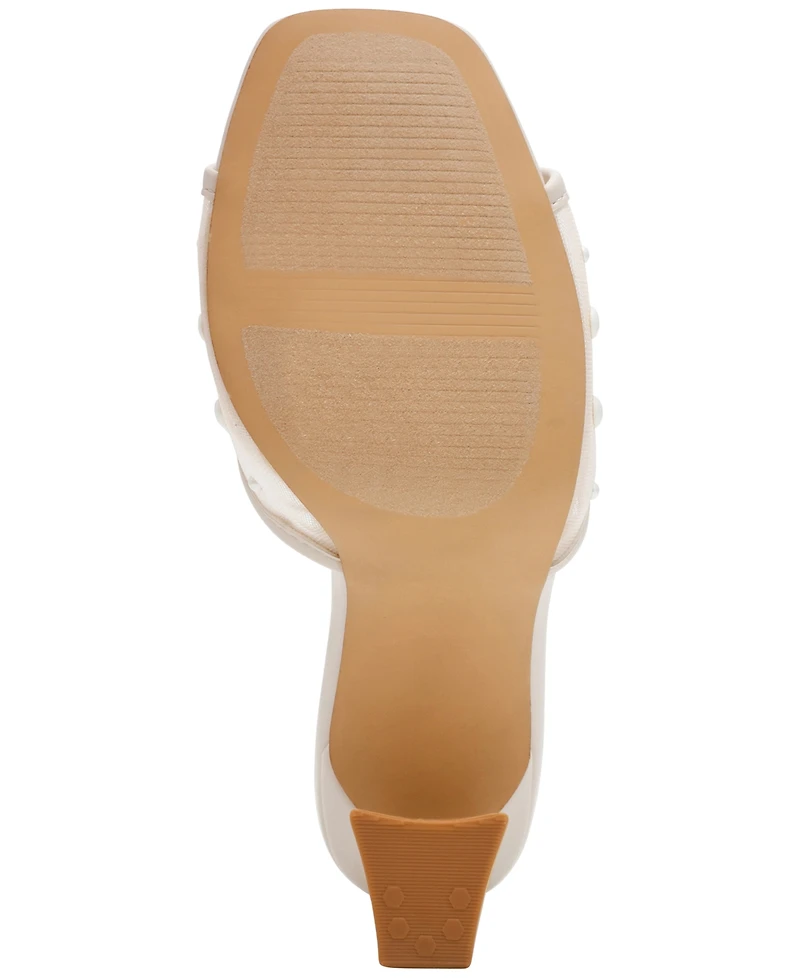 Dv Dolce Vita Women's Yossi Pearl Mesh Slide Dress Sandals