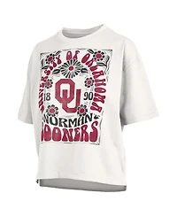 Pressbox Women's White Oklahoma Sooners Harmony Oversized T-Shirt
