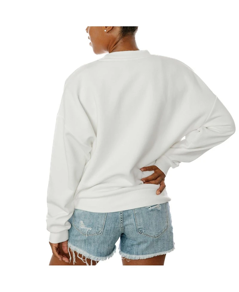 Gameday Couture Women's White Georgia Bulldogs Freestyle Fleece Pullover Sweatshirt
