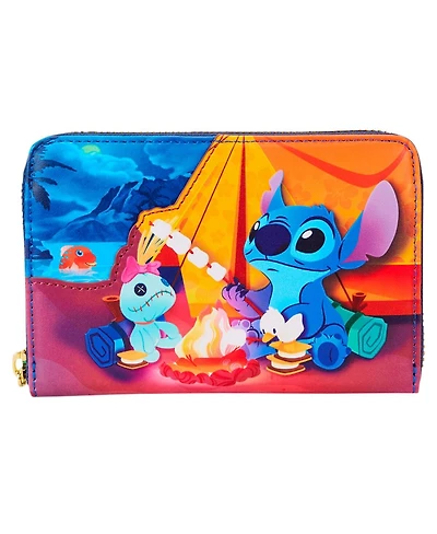 Loungefly Stitch Camping Cuties Zip-Around Wallet