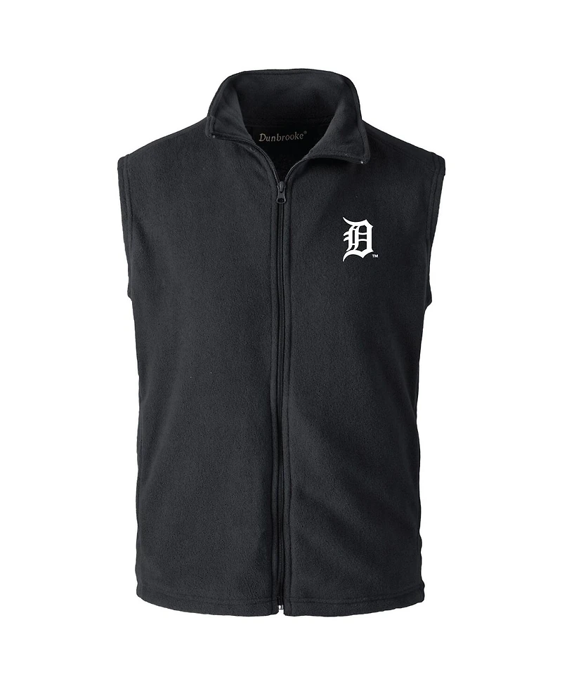Dunbrooke Men's Black Detroit Tigers Full-Zip Vest